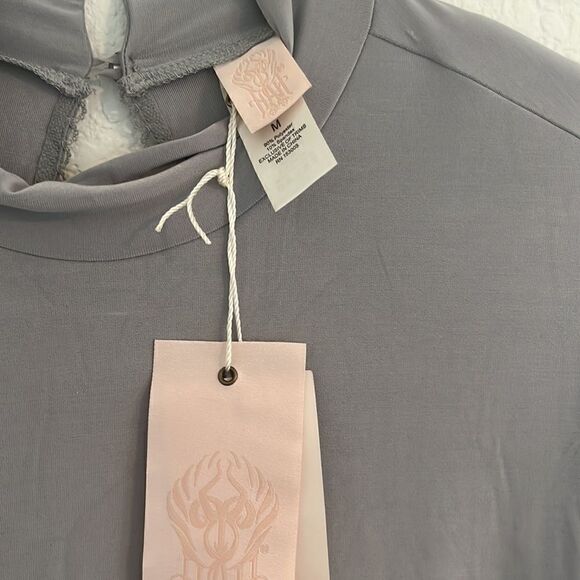 Free People We Are HAH Southern Lady Dress in Silver Blue - NWT - Picture 5 of 12